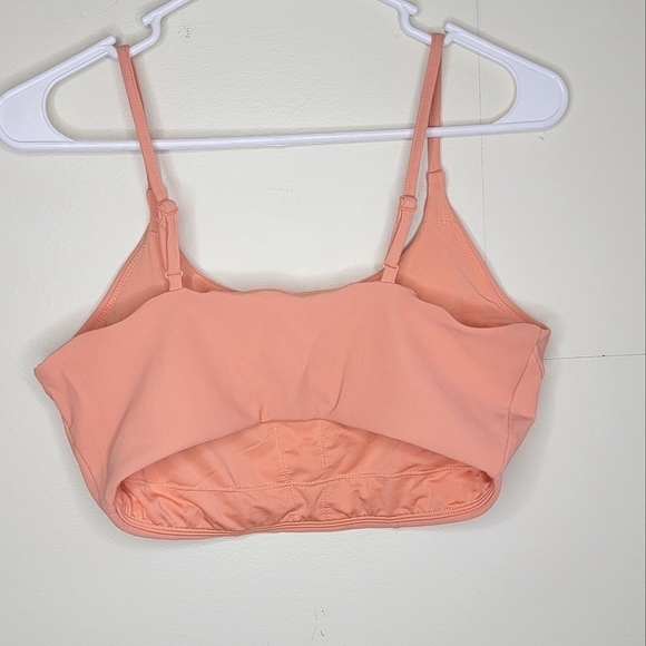 Kyodan Harbor Ribbed Bra Top, Color Papaya, size Large - Picture 3 of 4